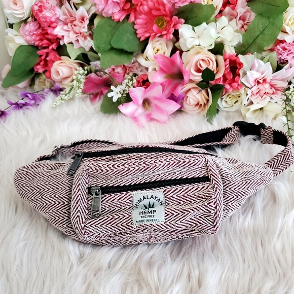 Nwot handmade hemp cotton boho fannypack - Picture 2 of 9